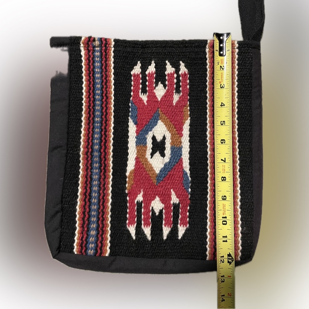 Shoulder Bag With Native American Rug Design